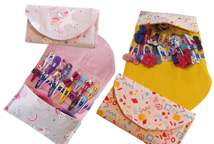 Pochette à barrettes