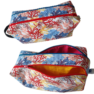 Trousse double zip